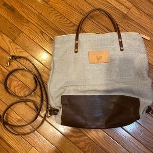 Meanwhile back on the Farm limited edition Linen Backpack/tote.